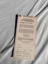 AMC Dealer NOS warranty AMX Concord Hornet Gremlin Matador Pacer Jeep CJ5 CJ7