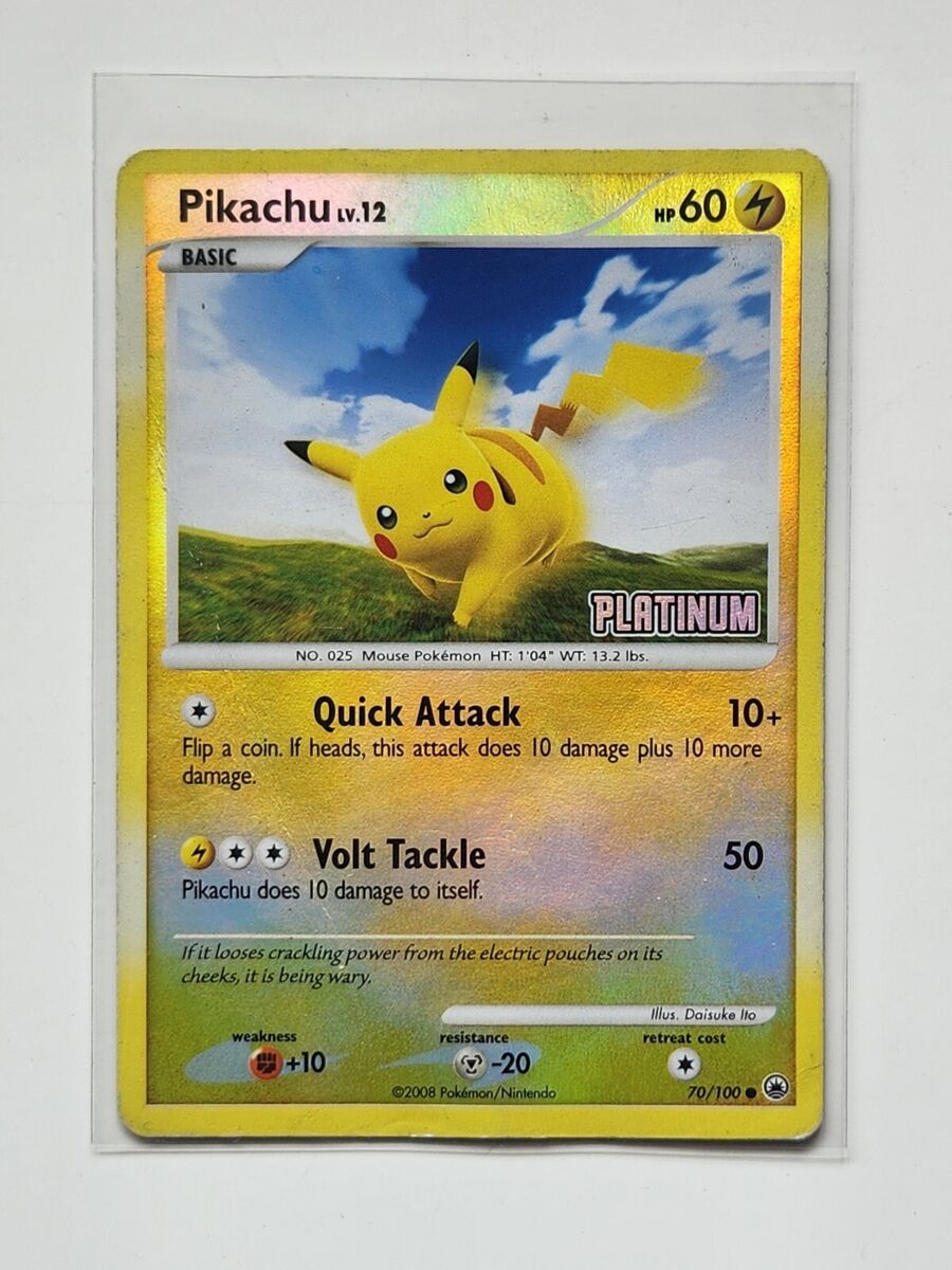 Pokemon TCG - Pikachu Lv.12 70/100 Stamped Reverse Holo Pokemon TCG - Pikachu Lv.12 70/100 Stamped Reverse Holo