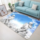 3D Sky Stone Statue NAW496 Game Rug Mat Elegant Photo Carpet Mat Eve 2023