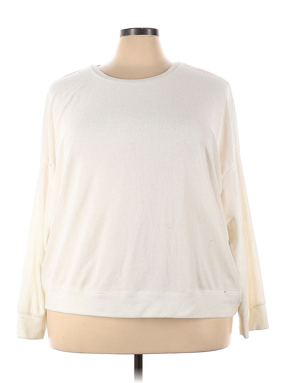 Torrid Women Ivory Sweatshirt 3X Plus - image 1