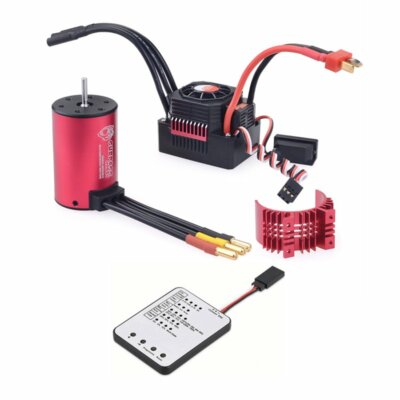 Surpass KK 3660 Motor/shaft 5mm+60/80A ESC+Heat sink+Program Card f/ 1/10 RC Car