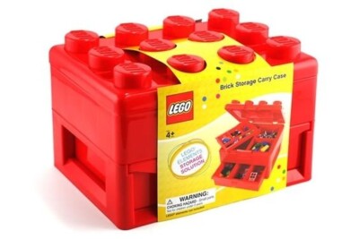 Lego] Brick Storage Carry Case Red New