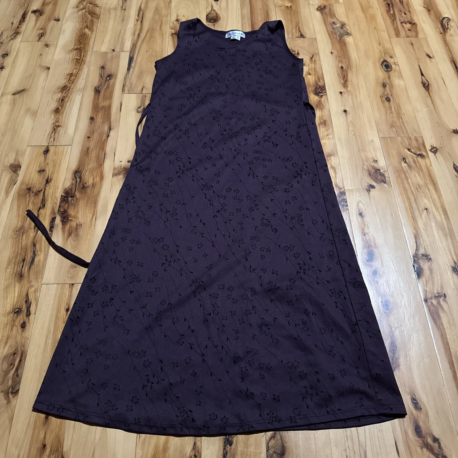 My Michelle Lined Purple Dress , Girls Size 10, Sleeveless, Floral (37)