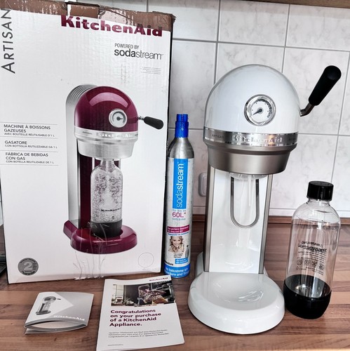 Kitchen Aid Sodastream Wassersprudler Artisan ⭐️Weiß⭐️ Komplett Sorglos Paket - Bild 10 von 12