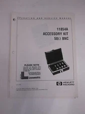 HP 11854A Accessory Kit, Operating and Service Manual, Used