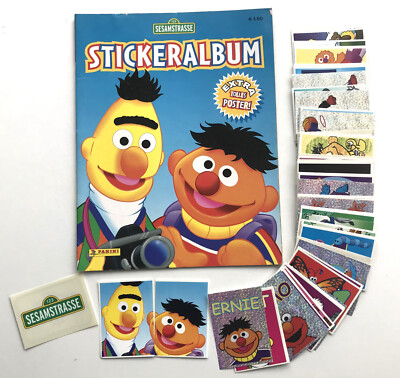Sesamstrasse  (2001) Leeralbum + kompletter Satz (1 - 96) ,Panini