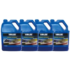 Yamaha New OEM WaveRunner Boat Oil Case of 4 Gallons 10W-40 4W  LUB-10W40-WV-04