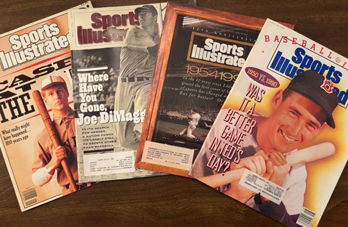 Sports illustrated Yankees Magazines Vintage Ted Williams and Joe DiMaggio