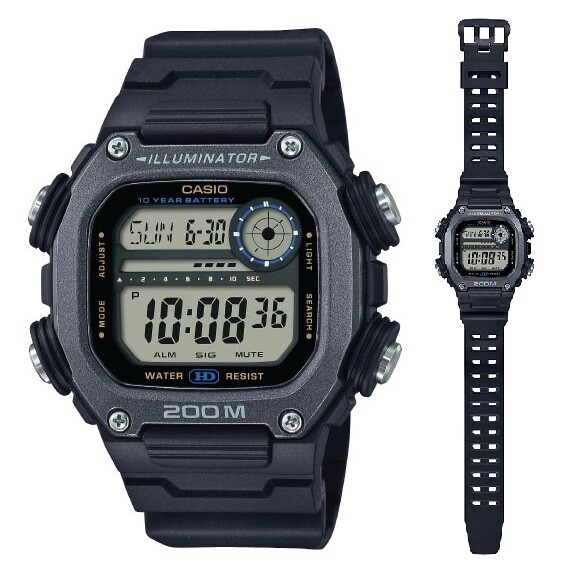 CASIO ILLUMINATOR DIVER 200m, 10 Years Battery - XL Strap 11343774