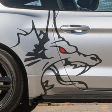 Angry Growling Dragon Fire Side Vinyl Vehicle Graphic Decal Car Bed Pickup Truck