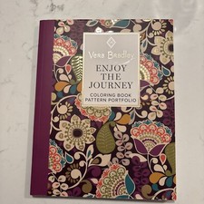Vera Bradley Enjoy the Journey Coloring Book Pattern Portfolio Unused