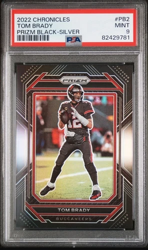 2022 Panini Chronicles Silver Prizm Black Tom Brady Buccaneers PSA 9 MINT