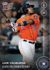 2016 TOPPS NOW #232 LUIS VALBUENA - THREE RUN WALK-OFF HR
