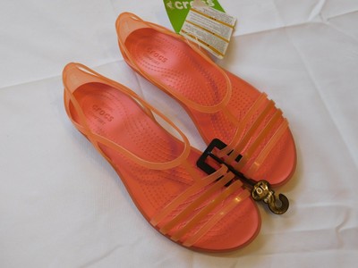 Crocs Isabella Sandal W Coral Relaxed Fit 202465-689 women's W 9 W9 NWT 887350760958 | eBay