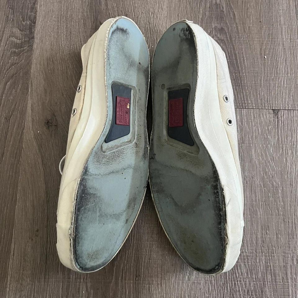 True Vintage 60s Converse Jack Purcell Kurt Cobain Canvas Sneakers Sz9 USA Made - Image 2 of 3