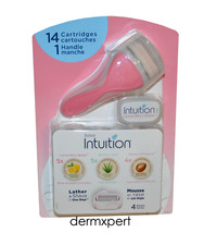 SCHICK INTUITION Womens Razor Variety Pack 14 Refill Carridges  1 Handle - NEW