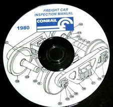 ConRail 1980 Freight Car Inspection Manual PDF Pages on DVD