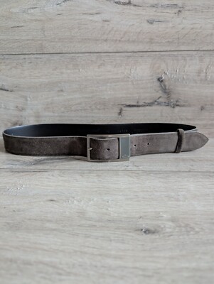 Alberto Guardiani grey classic Leather Belt size 110