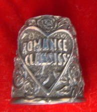 Romance Classics Silver Collertor Pewter Thimble