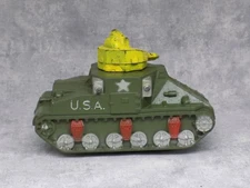 1950's Sun Rubber Co U.S. Army Tank Revolving Turret