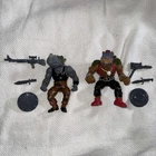 1988 TMNT BEBOP & ROCKSTEADY COMPLETE VINTAGE NINJA TURTLES Action Figures
