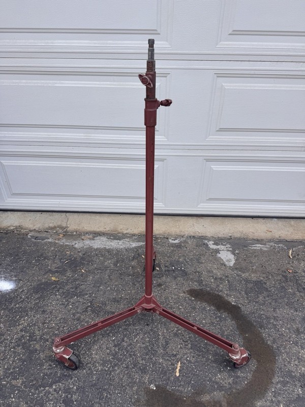 Vintage Mole-Richardson Heavy-Duty Rolling Studio Light Stand