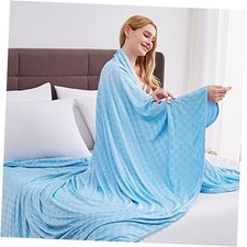 Cooling Blanket, Summer Cooling Blankets for Hot Sleepers, 50"x70" Blue-new