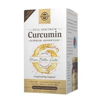Full Spectrum Curcumin 60 Soft Gels  by Solgar