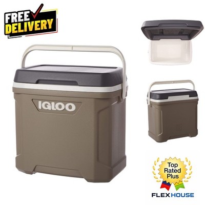 Ergonomic Igloo 30 Quart Cooler - Fits 2L Bottles & Integrated Pouring Channels