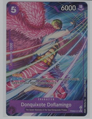 One Piece TCG - Donquixote Doflamingo PRB02-011 - Alt Art - English - PRB02