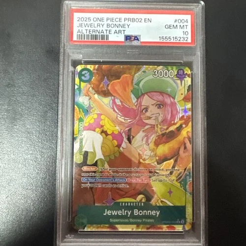 PSA 10 Jewelry Bonney Alt Art PRB02-004 One Piece Japanese Gem Mint