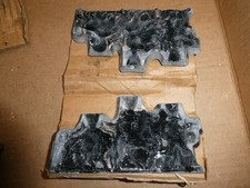 Vintage 2 Piece Metal Rapaport Toy Soldier Cowboys Buffalo Figures Mold 5470