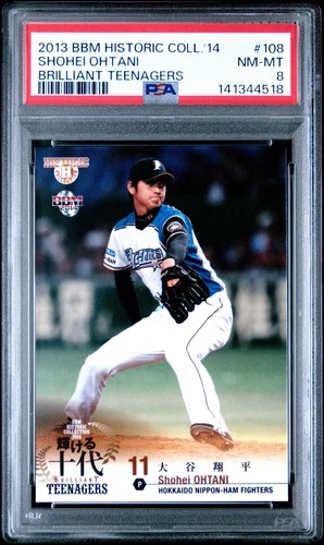 2013 Brilliant teenagers SHOHEI OHTANI Rookie PSA 8 #108