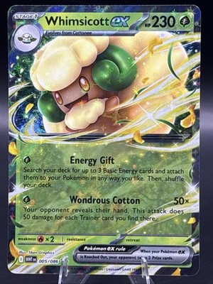 Pokémon TCG - Whimsicott ex - 005/086-  Sv: White Flare - Double Rare