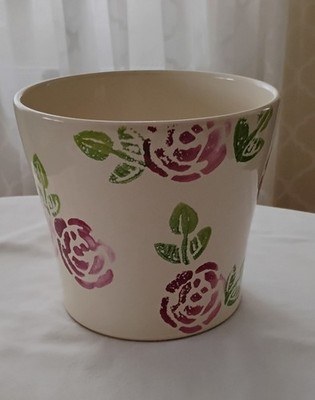 Scheurich Keramik Übertopf Pflanz Blumentopf 808-16 Floral Rosa Rose Grün Germany