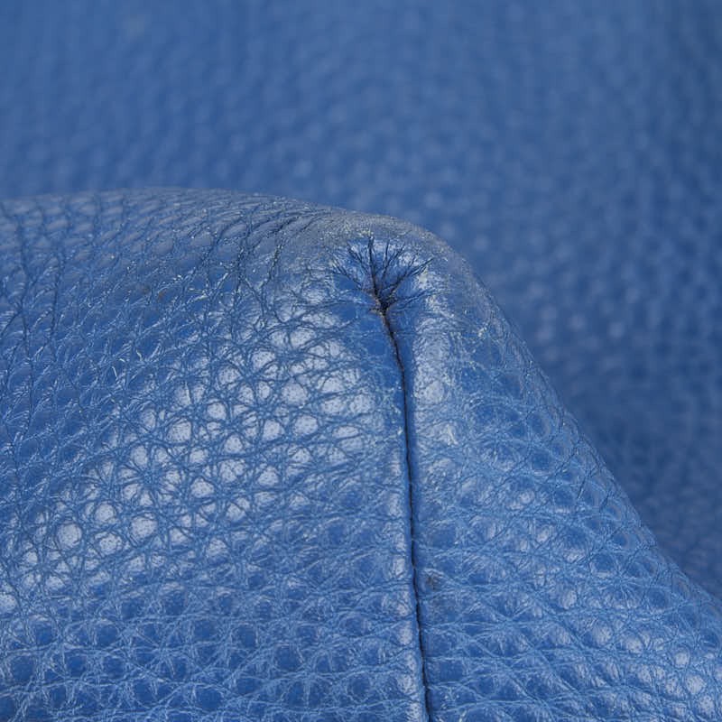 Prada Shoulder Bag Crossbody Leather Blue Women Used Authentic thumbnail 7