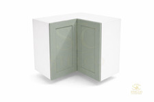 650mm L Shaped Corner Wall Unit 720mm Kitchen Cabinet Flat Pack Solid Wood Doors