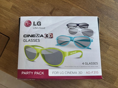 LG 3D Brillen Set Bunt   4er Set Party Pack
