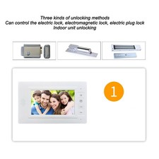 A-Video Doorbell Intercom System 7 Inch Color Screen Wired Video Door Entry
