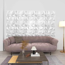 Wall Panels 48 pcs Diamond White 50 x 50 cm XPS Foam vidaXL