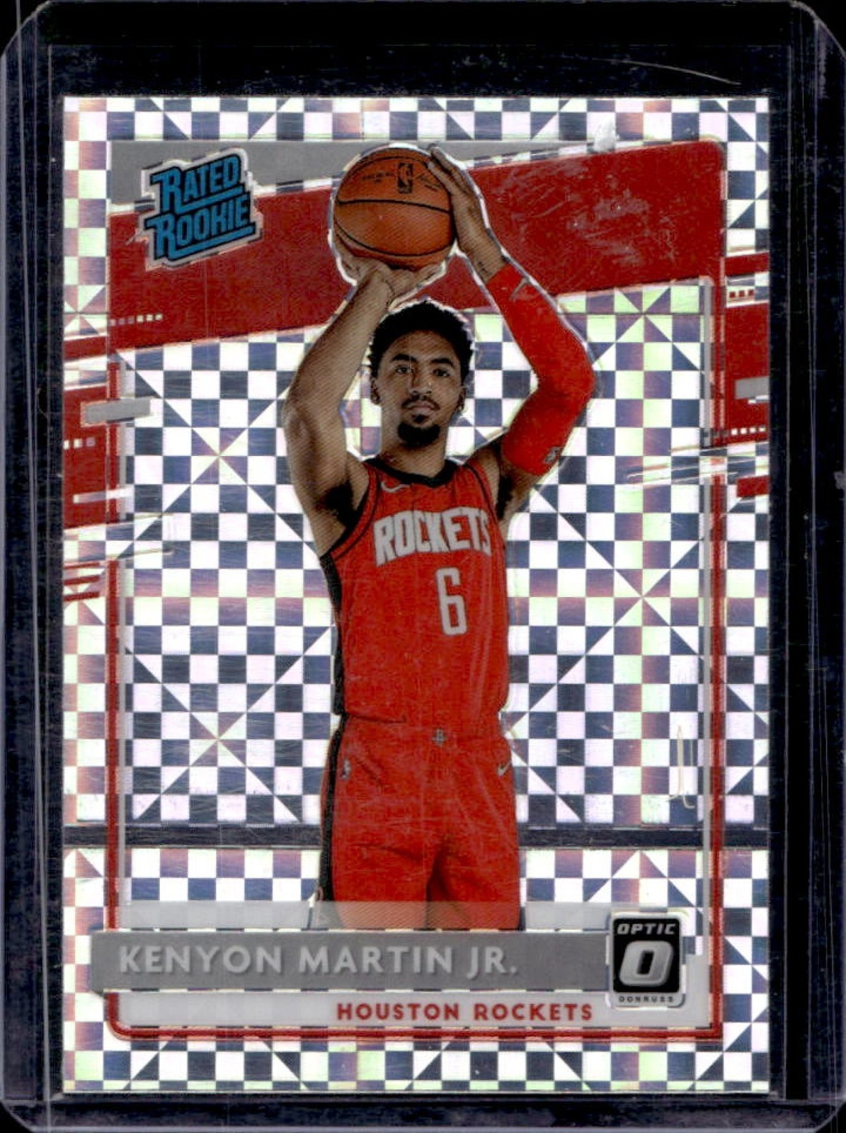 2020-21 Donruss Optic Kenyon Martin Jr. Checkerboard RC #197 Rockets
