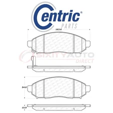 Centric C-TEK Metallic Disc Brake Pads for 2009-2012 Suzuki Equator 2.5L hy