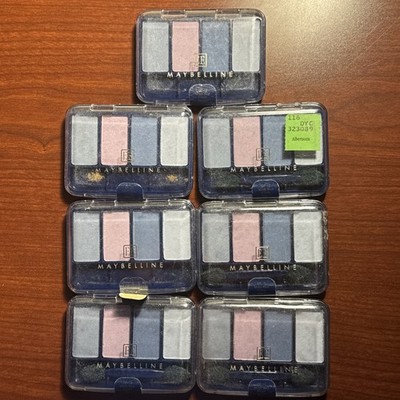 7 Maybelline Expert Eyes Eye Shadow Collection Misty Blue Frosts Pearl Read Desc