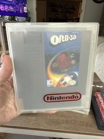 NES ORB.3D Game CIB / 3d glasses included & Manual W/Nintendo Hard Plastic Case