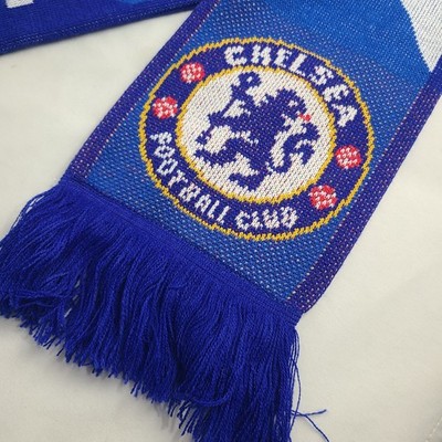 Chelsea FC Adidas Official Soccer Futbol Club Blue Knit Scarf
