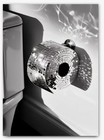 Canvas Wall Art  DISCO TOILET ROLL   Chic Humorous Bathroom 70s 12 x 16  765