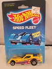 1988 HOT WHEELS SPEED FLEET FIREBIRD FUNNY CAR #5121 BW YELLOW MOC W/PROTECT PAC