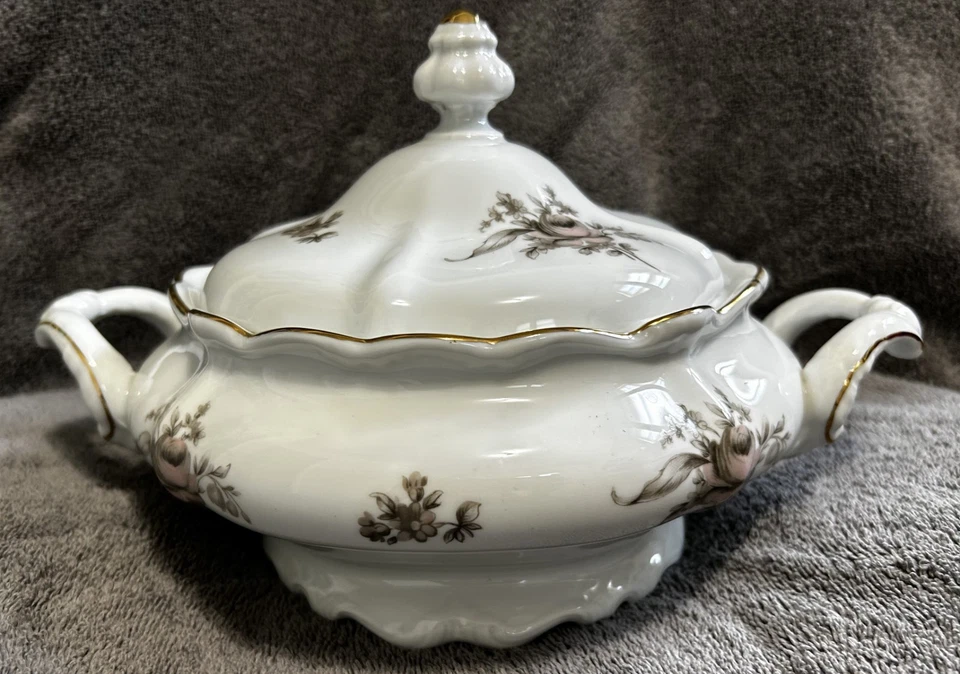 Juego de vajilla china vintage Johann Haviland "Sepia Rose" años 40  Foto 4 de 4