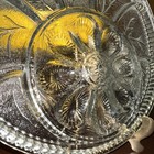 MCM Deviled Egg Relish Vegetable Platter INDIANA GLASS Pebble Leaf Tree of Life — photo 2