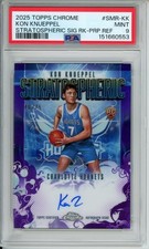 2025 TOPPS CHROME KON KNUEPPEL RC AUTO PURPLE /75 STRATOSPHERIC PSA 9 G57